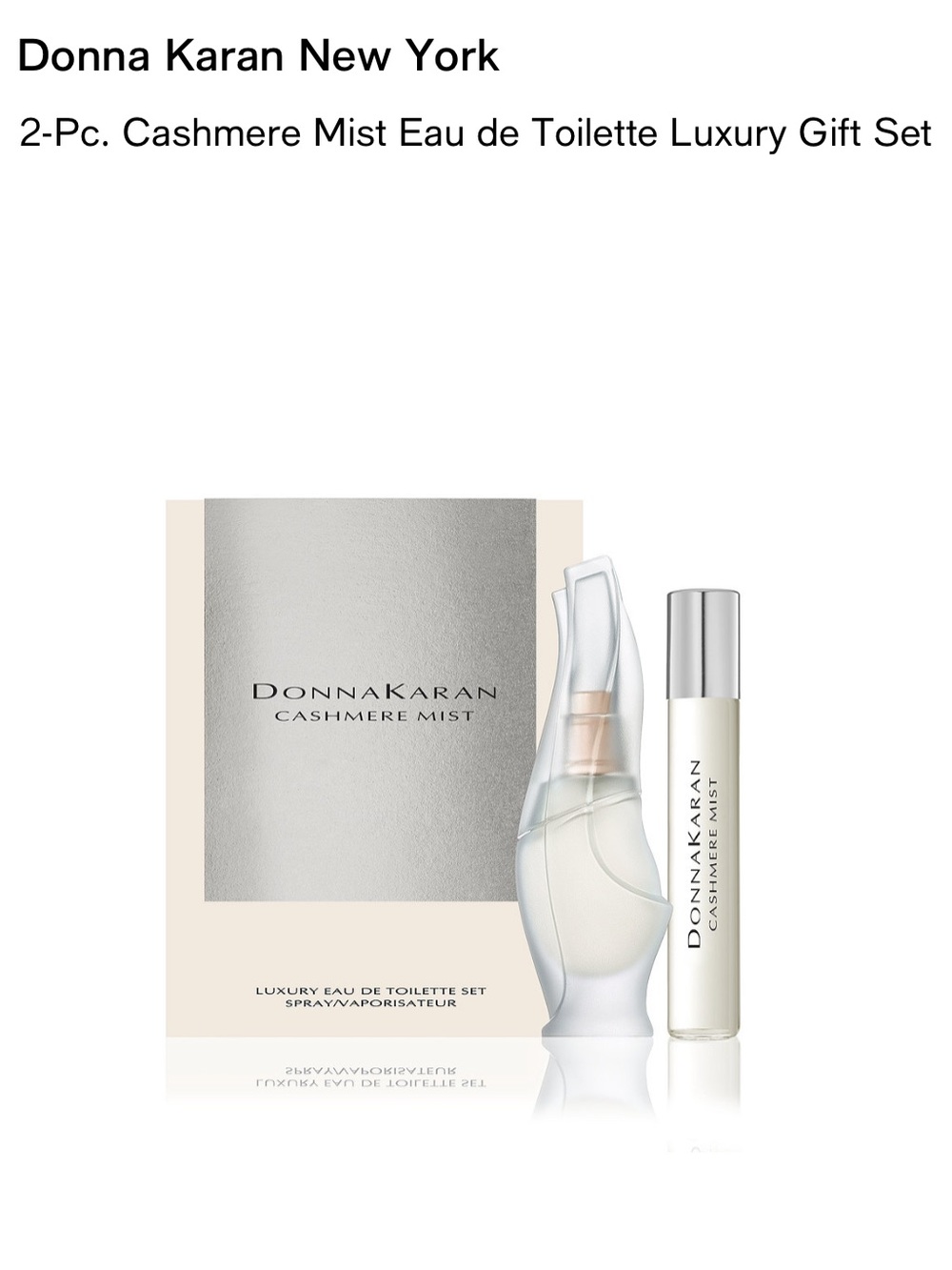 Donna Karan Cashmere Mist Gift Set - White, Silver